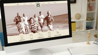image of natural health website on desktop