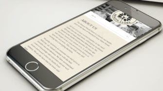 image of natural health website on mobile