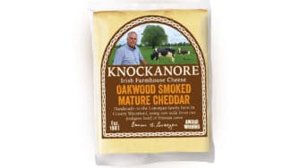 image of Knockanore Cheese oakwood smoked mature cheddar