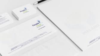 image of People First Credit Union branded stationery