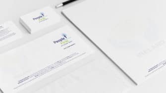 image of People First Credit Union branded stationery