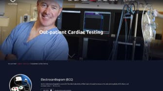 image of NM Cardiology website