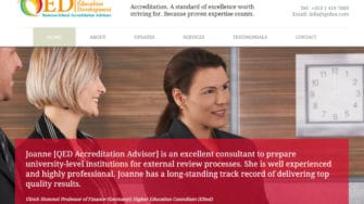 image of QED Accreditation Advisors website 1