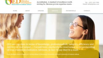 image of QED Accreditation Advisors website 2