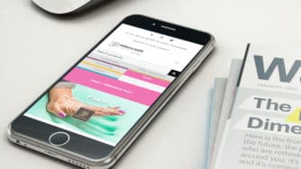 image of Abbeylands web page on mobile