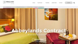 image of Abbeylands web page