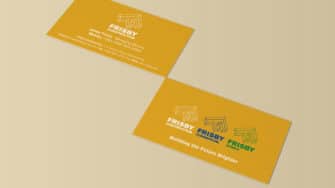 image of Frisby branded business cards