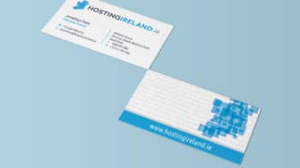 image of Hosting Ireland branded business cards