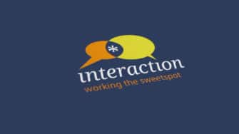 image of Interaction Europe logo and tagline navy