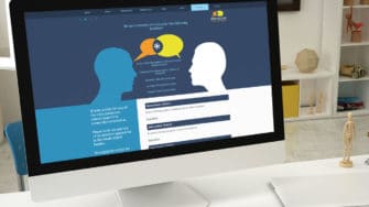 image of Interaction Europe website on desktop