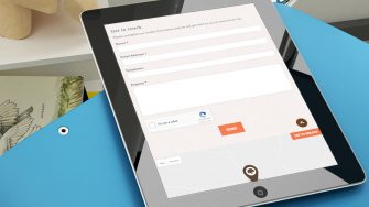 image of Knockanore Cheese website on tablet