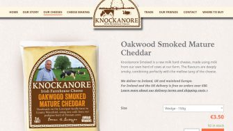 image of Knockanore Cheese web page