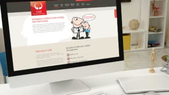 image of Oak Conflict Dynamics website on desktop
