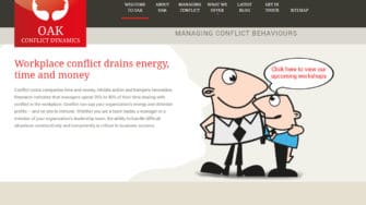 image of Oak Conflict Dynamics website 2