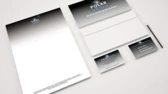 image of Polar Ice Tech branded stationery