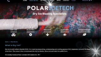 image of Polar Ice Tech website