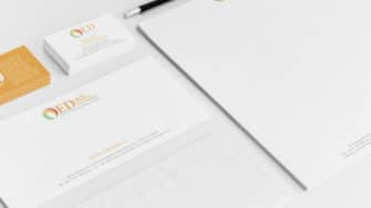 image of QED stationery