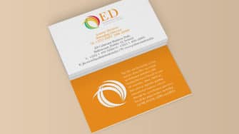 image of QED business cards