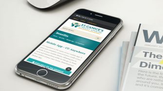 image of St. Canice's Credit Union on mobile device