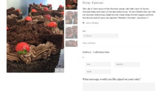 image of Thunders Bakery website 3