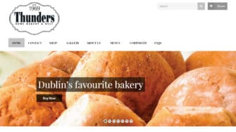 image of Thunders Bakery website 1