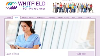 image of Whitfield Clinic website 1