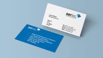 image of Aertec TV Solutions business cards
