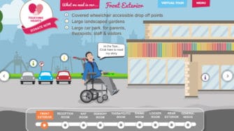 image of Touching Hearts web page