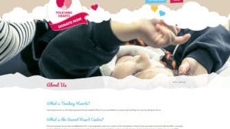 image of Touching Hearts web page