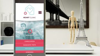 The Heart Clinic gallery - photo #5 Mobile design for GP website - Heart Clinic